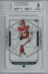 Patrick Mahomes II [Electric Etch Contra] #1 Football Cards 2019 Panini Obsidian Prices