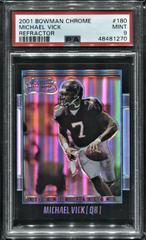 Michael Vick #180 Football Cards 2001 Bowman Chrome Prices