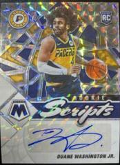 Duane Washington Jr. #RS-DWJ Basketball Cards 2021 Panini Mosaic Rookie Scripts Autographs Prices