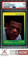 Rickey Henderson #46 Baseball Cards 1991 Star Platinum Edition Prices