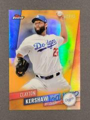 Clayton Kershaw [Orange Refractor] #23 Baseball Cards 2019 Topps Finest Prices