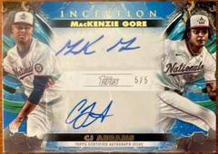 MacKenzie Gore, CJ Abrams [Blue] #IDA-GA Baseball Cards 2023 Topps Inception Dual Autographs Prices