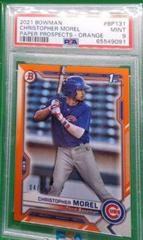 Christopher Morel [Orange] #BP-131 Baseball Cards 2021 Bowman Paper Prospects Prices