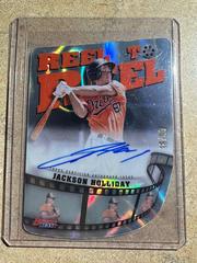 Jackson Holliday [Lava] Baseball Cards 2023 Bowman's Best Reel to Die Cut Autographs Prices