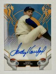 Sandy Koufax [Orange] #SK Baseball Cards 2019 Topps High Tek Autographs Prices