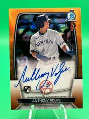 Anthony Volpe [Orange] Baseball Cards 2023 Bowman Chrome Rookie Autographs Prices