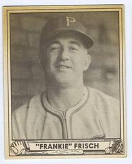 Frankie Frisch #167 Baseball Cards 1940 Play Ball Prices