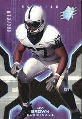 Levi Brown [Silver Holofoil] #101 Football Cards 2007 Spx Prices