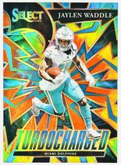 Jaylen Waddle [Tie Dye] Football Cards 2021 Panini Select Turbocharged Prices