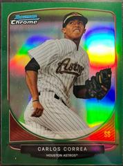 Carlos Correa [Green Refractor] Baseball Cards 2013 Bowman Chrome Mini Prices
