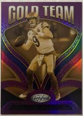 Matthew Stafford [Purple] Football Cards 2022 Panini Certified Gold Team Prices