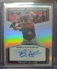 Brady Allen #SS-BA Baseball Cards 2022 Panini Prizm Draft Picks Signing Sessions Prices