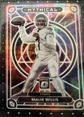 Malik Willis [Black Pandora] #M-18 Football Cards 2022 Panini Donruss Optic Mythical Prices