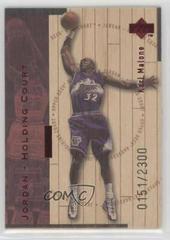 Karl Malone, Michael Jordan [Red] Basketball Cards 1998 Upper Deck Hardcourt Jordan Holding Court Prices