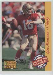 Joe Montana #124 Football Cards 1993 Pro Line Live Prices