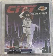 LeBron James [Hyper Red] #5 Basketball Cards 2023 Panini Hoops City Edition Prices
