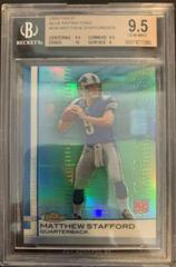 Matthew Stafford [Blue Refractor] Football Cards 2009 Topps Finest Prices