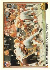 NFL Team Highlights [Splashing Around] #85 Football Cards 1983 Fleer Team Action Prices