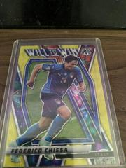 Federico Chiesa [Pink Fluorescent] Soccer Cards 2021 Panini Mosaic Road to FIFA World Cup Will to Win Prices