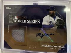 Aroldis Chapman [Gold] #WSAR-AC Baseball Cards 2024 Topps World Series Champion Autograph Relic Prices
