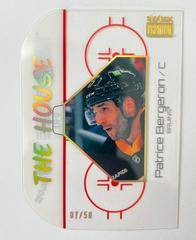 Patrice Bergeron [Gold Spectrum] #TH-6 Hockey Cards 2022 Skybox Metal Universe The House Prices