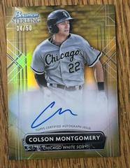 Colson Montgomery [Gold] Baseball Cards 2022 Bowman Sterling Prices