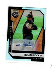 Kumar Rocker [Prime Numbers Signature B] #102 Baseball Cards 2021 Panini Elite Extra Edition Prices