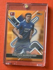 Christoph Baumgartner [Orange Refractor] #BCA-CB Soccer Cards 2020 Topps Finest Bundesliga Autographs Prices