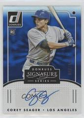 Corey Seager [Blue] #SGS-CS Baseball Cards 2016 Panini Donruss Signature Series Prices