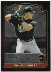 Miguel Cabrera Baseball Cards 2003 Bowman Chrome Draft Picks Prices