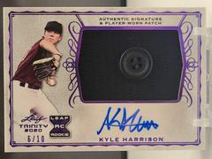 Kyle Harrison [Purple] #PA-KH1 Baseball Cards 2020 Leaf Trinity Patch Autographs Prices