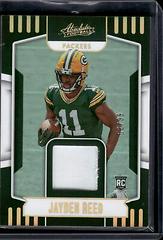 Jayden Reed [Gold] #ARM-15 Football Cards 2023 Panini Absolute Rookie Materials Prices