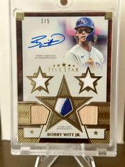 Bobby Witt Jr. #FSQRA-BW Baseball Cards 2023 Topps Five Star Quintuple Relic Autograph Prices