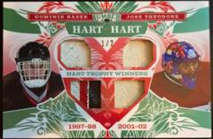 Dominik Hasek, Jose Theodore [Emerald] Hockey Cards 2021 Leaf Lumber Hart to Hart Prices