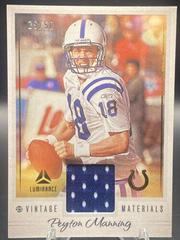 Peyton Manning [Gold] #VM-8 Football Cards 2023 Panini Luminance Vintage Materials Prices