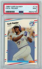 Cecil Fielder #110 Baseball Cards 1988 Fleer Glossy Prices