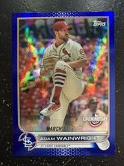 Adam Wainwright [Blue Foil] #94 Baseball Cards 2022 Topps Opening Day Prices