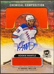 K'Andre Miller Hockey Cards 2020 Upper Deck The Cup Chemical Composition Mantle Autographs Prices