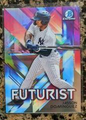 Jasson Dominguez [Blue Refractor Mega Box Mojo] Baseball Cards 2021 Bowman Chrome Futurist Prices