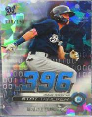 Brice Turang [Atomic Refractor] #BT Baseball Cards 2019 Bowman Chrome Stat Tracker Prices