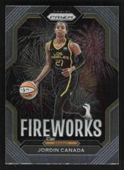 Jordin Canada #9 Basketball Cards 2023 Panini Prizm WNBA Fireworks Prices