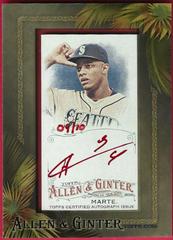 Ketel Marte [Red Ink] #AGA-KMR Baseball Cards 2016 Topps Allen & Ginter Framed Mini Autographs Prices