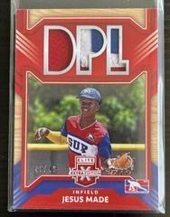 Jesus Made [Red] Baseball Cards 2022 Panini Elite Extra Edition DPL Materials Prices