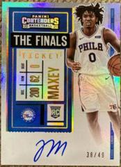 Tyrese Maxey [Autograph Finals Ticket] #123V Basketball Cards 2020 Panini Contenders Prices