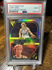 Larry Bird [Silver] #5 Basketball Cards 2022 Panini Flux Hall Influx Prices
