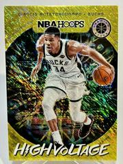 Giannis Antetokounmpo [Shimmer] #11 Basketball Cards 2019 Panini Hoops Premium Stock High Voltage Prices
