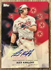 Alex Kirilloff [Red] #BSA-AK Baseball Cards 2024 Topps Baseball Stars Autograph Prices