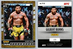 Gilbert Burns [Gold] #P18 Ufc Cards 2022 Panini Instant UFC Paramount Prices