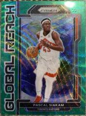Pascal Siakam [Green Wave] Basketball Cards 2021 Panini Prizm Global Reach Prices