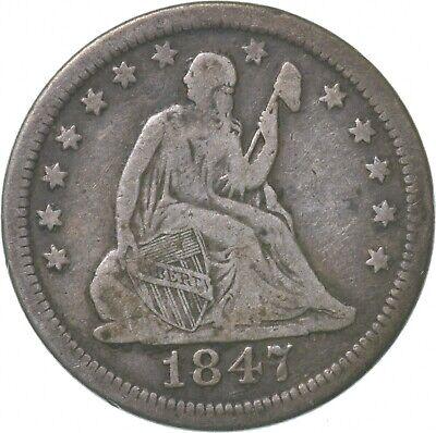 1847 O Coins Seated Liberty Quarter